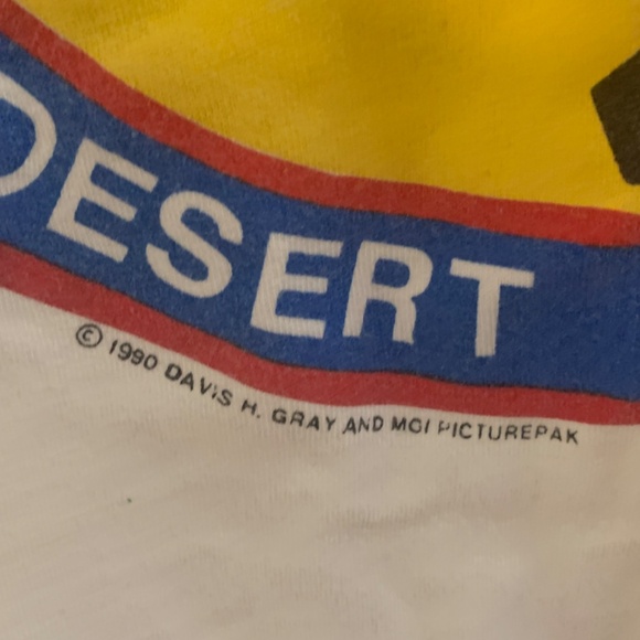 Vintage 1990 DESERT SHIELD T-SHIRT - Mens Size LG 42-44 - Picture 5 of 15